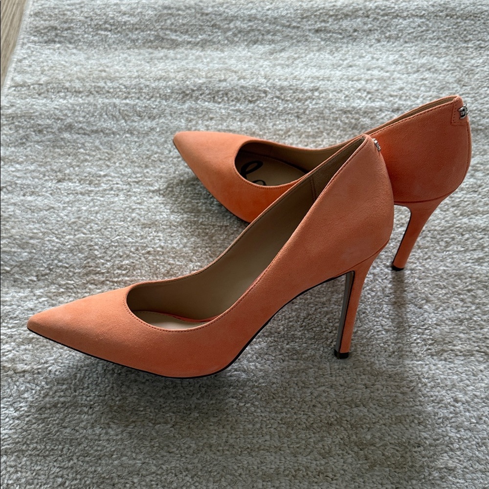 Sam Edelman Women's Vibrant Orange Heels - Picture 3 of 6